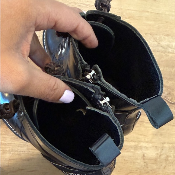 Louis Vuitton Black Patent Leather Combat Boots - Picture 12 of 15